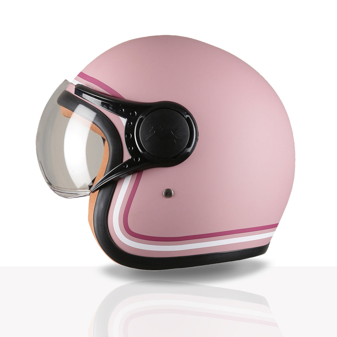 TVS MissFit Helmet for Women | Lightweight Ladies Helmet for Scooty | Stylish Girls Helmet with Extreme Comfort Fit | Women Helmet with Clear Visor | DOT & ISI Certified Helmet for Woman